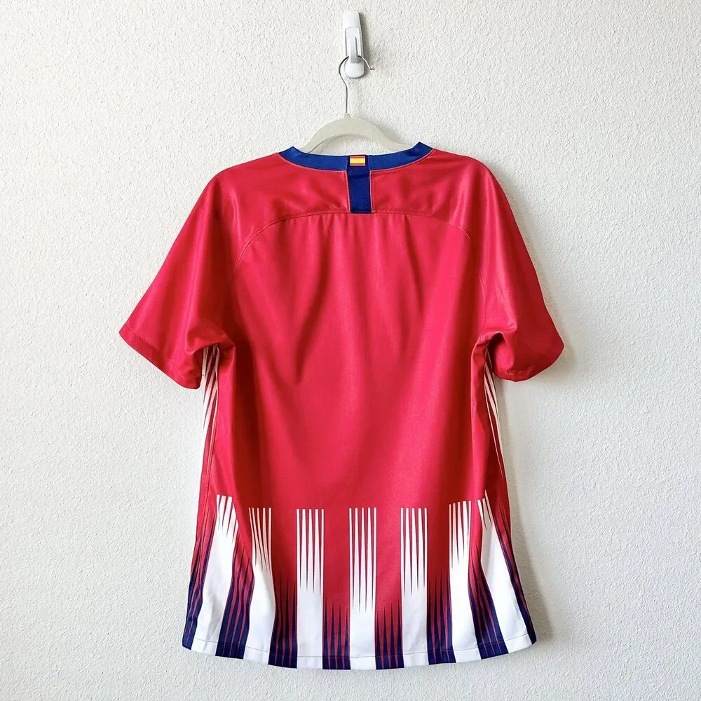 Atletico Madrid 2018 2019 Home Football Soccer Shirt Jersey Nike Size Large